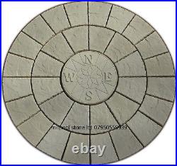 1.8m Buff Compass Rotunda Circle Paving Patio Slabs Stones Delivery Exceptions