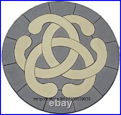 1.8m LOVE KNOT CIRCLE PATIO PAVING SLAB STONE GARDEN (DELIVERY EXCEPTIONS)