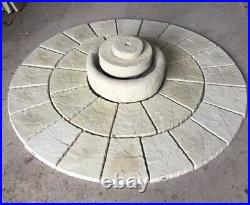 1.8m Millstone Water Feature Circle Patio Paving Slabs Garden Stone Del Except