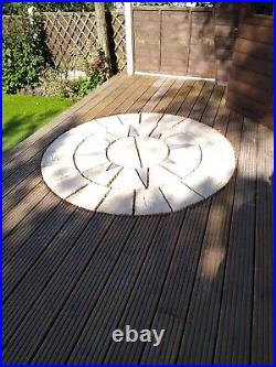 1.8m Nautical Compass Rotunda Paving Patio Slab Circle Delivery Exceptions