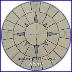 1.8m Nautical Compass Rotunda Paving Patio Slab Circle Delivery Exceptions