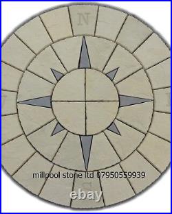 1.8m Paving New Nautical Compass Rotunda Patio Slab Stone Delivery Exceptions