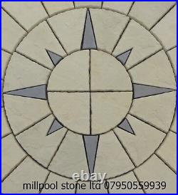 1.8m Paving New Nautical Compass Rotunda Patio Slab Stone Delivery Exceptions