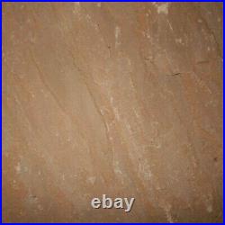 1 Pack Autumn Brown Indian Sandstone Natural paving patio slabs CALIBRATED