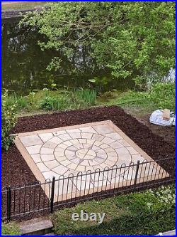 3M x 3M NAUTICAL COMPASS+SQ OFF ROTUNDA PATIO PAVING SLAB (DELIVERY EXCEPTIONS)