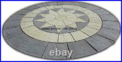 3.46m Sun Circle Paving Patio Slabs Stone Flags (delivery Exceptions)