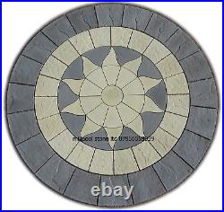 3.46m Sun Circle Paving Patio Slabs Stone Flags (delivery Exceptions)