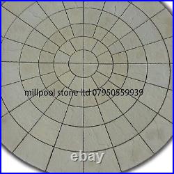 4.36m Rotunda Circle Buff York Stone Style Patio Paving Slabs Del Exception