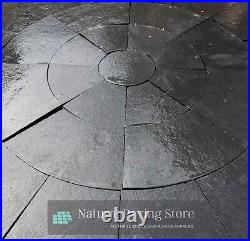 Black Limestone 4M Circle Paving Natural Indian patio slabs
