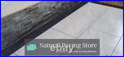 Black Limestone Patio edging Paving Planks 22mm 900x200
