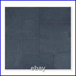 Black Natural Indian Limestone 600x900 garden Paving patio slabs 20mm Calibrated