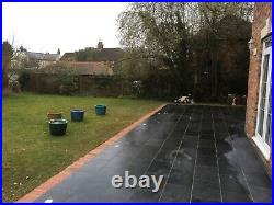 Black Slate Paving Patio Slabs Garden 15m2 600x400mm 20to25mm Thick FREE DELIV