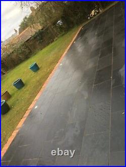 Black Slate Paving Patio Slabs Garden 18m2 600x400mm 20mm Thick FREE DELIVERY