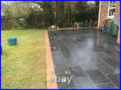 Black Slate Paving Patio Slabs Garden 5m2 600x400mm 20to25mm Thick FREE DEL