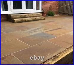 Camel Buff Natural Indian Sandstone paving Patio Slabs 600x900 22mm (19sqm)