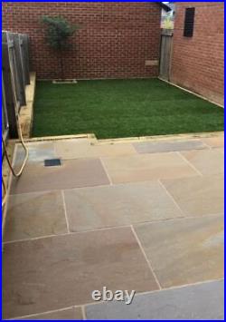 Camel Buff Natural Indian Sandstone paving Patio Slabs 600x900 22mm (19sqm)
