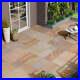 Camel Buff Sandstone Exterior Paving Slabs Indian Stone 600x600mm Calibrated