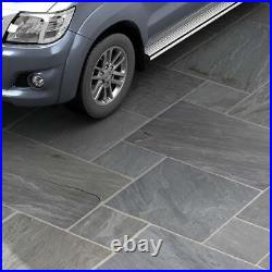 Charcoal Sandstone Natural Cleft Exterior Paving Slabs 300x300x22mm 17.16m2 Pack