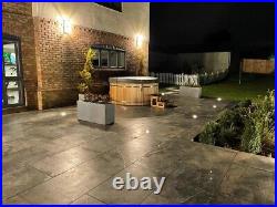 Charcoal Slate Paving Patio Slabs Garden 10.8m2 900x600mm 20mmThick FREE DEL