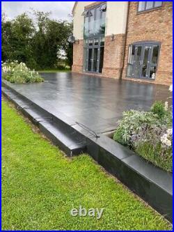 Charcoal Slate Paving Patio Slabs Garden 5.4m2 900x600mm 20mmThick FREE DEL