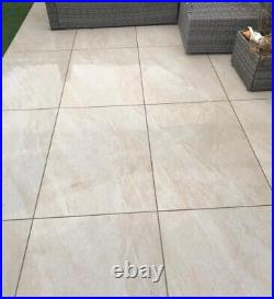 County Crema Porcelain paving patio slabs tiles 600×900 Split Pack