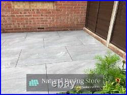 County Grey Anthracite Porcelain paving patio slabs tiles 600×900 Split pack