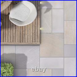 Garden Paving Mint Sandstone Textured Patio Slab 600X300X20mm Calibrated 15.12m2
