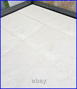Getafe Beige outdoor Porcelain Patio paving slabs 600mm x 900mm