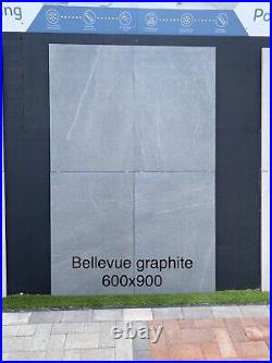 Graphite Grey porcelain paving patio slabs tiles 600x900x20mm SPECIAL OFFER
