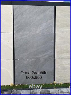 Graphite porcelain paving patio slabs tiles 600x900x20mm SPECIAL OFFER