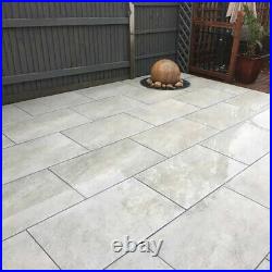HS Grey Porcelain vitrified paving patio slabs 600×900 Split packs