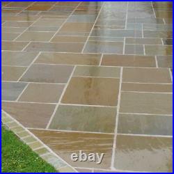 Indian Paving Raj Green Sandstone Flags Paving Slabs Patio Packs 22mm Calibrated