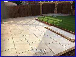 Ivory Beige paving slabs 22.30m2 20mm 900x600 Vitrified Porcelain Outdoor Patio