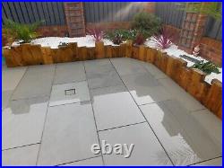 Kandla Grey Smooth Indian Sandstone Sawn and Honed Outdoor Patio Paving Slabs