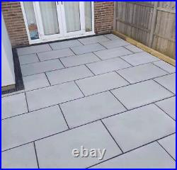 Kandla Grey Smooth Indian Sandstone Sawn and Honed Outdoor Patio Paving Slabs