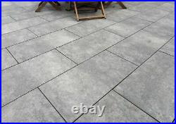 London Nero Porcelain paving slabs tiles patio flags 600x900 21.6sqm