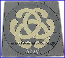 Love Knot Circle & Charcoal Sq Off Kit Patio Paving Slabs Delivery Exceptions