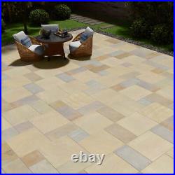 Mint Paving Sandstone Natural Exterior Paving Slabs 600x300x20mm Calibrated