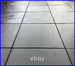 Natural Black Indian Limestone 600x600 Garden Patio Paving Slabs 22mm Calibrated