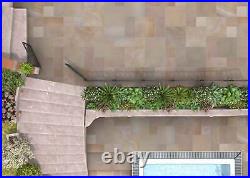 Natural Raj Green Sandstone Honed Paving Slabs Garden Patio 11.52m2 mix Pack