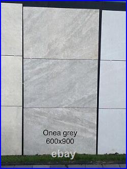 Onea Grey porcelain paving patio slabs tiles 600x900x20mm SPECIAL OFFER