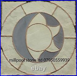 Paving Sun & Moon + Sq Off Kit Patio Slab Circle Garden (delivery Exceptions)