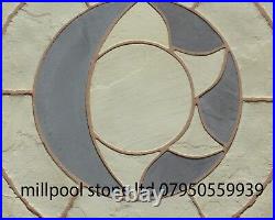 Paving Sun & Moon + Sq Off Kit Patio Slab Circle Garden (delivery Exceptions)