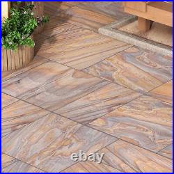 Rainbow Sandstone Honed Paving Slabs Garden Patio Project Pack 11.52 m2 Exterior
