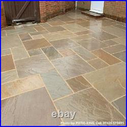 Raj Blend Indian Sandstone Paving Patio Slabs 560 Series 3 Sizes 22mm Calibrated