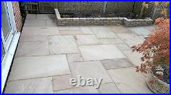Raj Green Indian Sandstone natural paving Patio slabs Mixed sizes 22MM Cal 19SQM