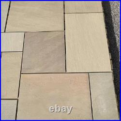 Raj Green Mix Size Outdoor Paving 20MM Porcelain Patio Slabs Pack