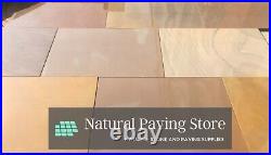 Raj Green sandstone Smooth Honed Indian Patio natural Paving Slabs 600x900 19sqm