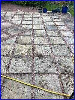 Recolour Concrete Patio Slabs (4 colours) Sealer and Paint Transform Old Paving