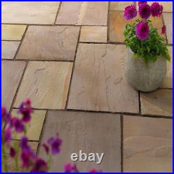 Rippon Baff Indian Sandstone Paving Slabs Riven Patio Pack 22mm